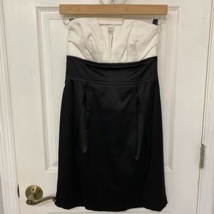 Black and white strapless dress | Size 7